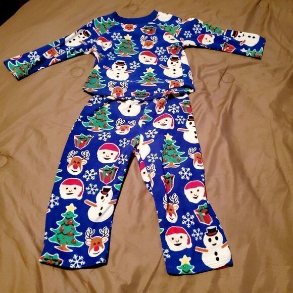The Children's Place Blue Christmas Pajama… - Picture 2 of 5